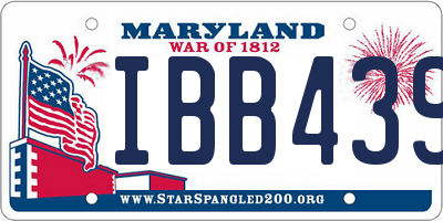 MD license plate IBB4391