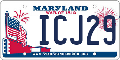 MD license plate ICJ297