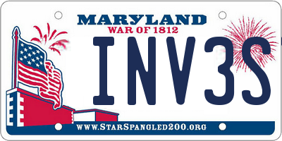 MD license plate INV3ST