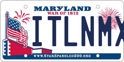 MD license plate ITLNMX5