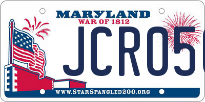 MD license plate JCR050