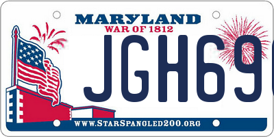 MD license plate JGH690