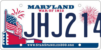 MD license plate JHJ2141