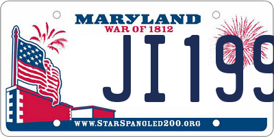 MD license plate JI199