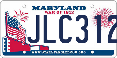 MD license plate JLC3126