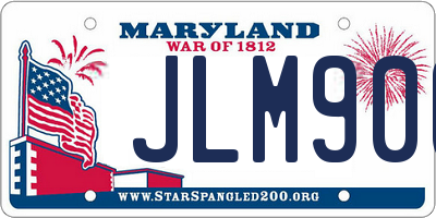 MD license plate JLM900