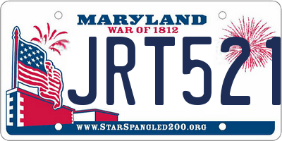 MD license plate JRT5210