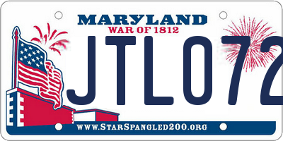 MD license plate JTL0726