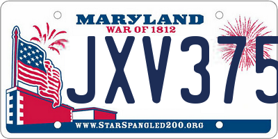 MD license plate JXV3754