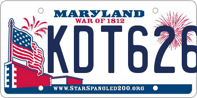 MD license plate KDT6265