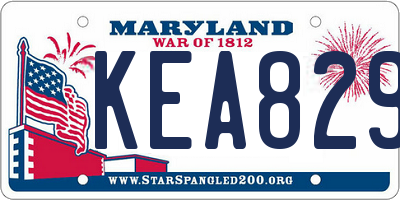 MD license plate KEA8294