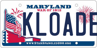 MD license plate KLOADER