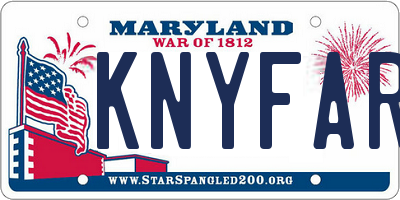 MD license plate KNYFARM