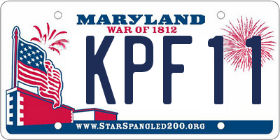 MD license plate KPF111