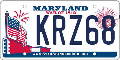 MD license plate KRZ687