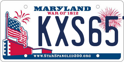 MD license plate KXS657