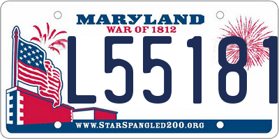 MD license plate L551813