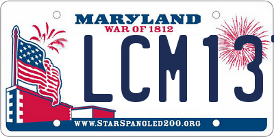 MD license plate LCM137