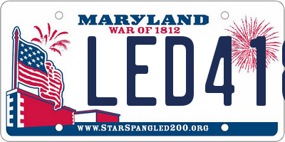 MD license plate LED418