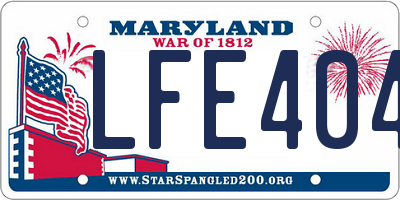 MD license plate LFE4047