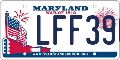 MD license plate LFF396