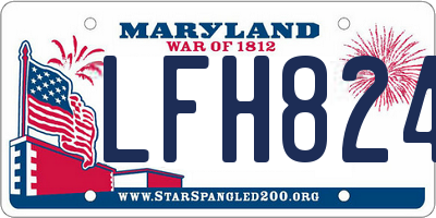 MD license plate LFH8246