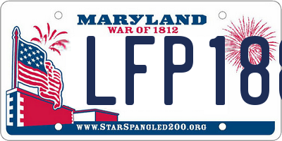 MD license plate LFP188