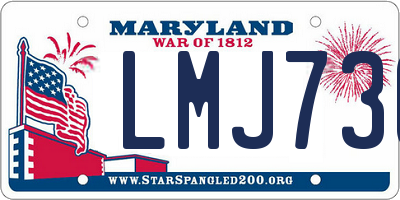 MD license plate LMJ736