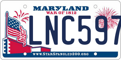 MD license plate LNC5979