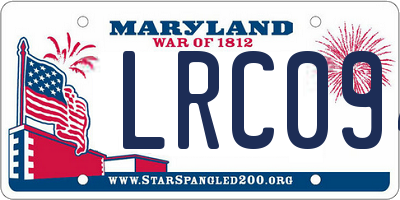 MD license plate LRC094