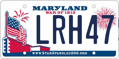 MD license plate LRH479