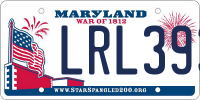 MD license plate LRL393