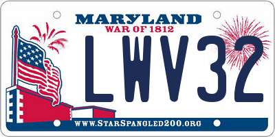 MD license plate LWV321