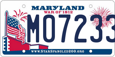 MD license plate M072336