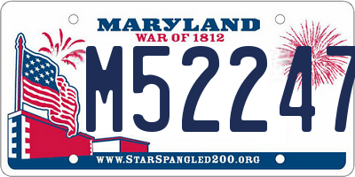 MD license plate M522473