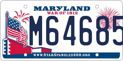 MD license plate M646854