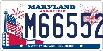 MD license plate M665522