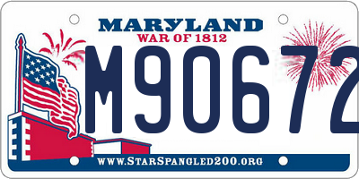 MD license plate M906720