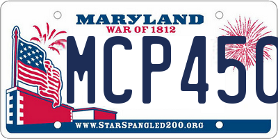 MD license plate MCP4508