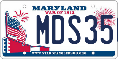 MD license plate MDS356