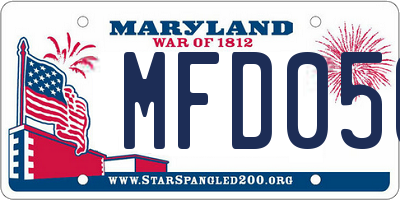 MD license plate MFD050