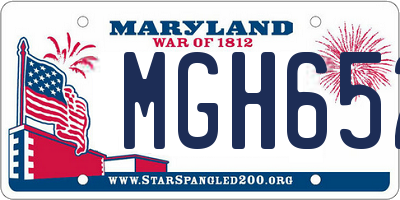 MD license plate MGH652