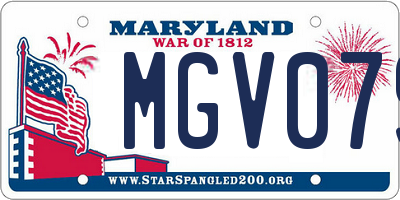 MD license plate MGV079