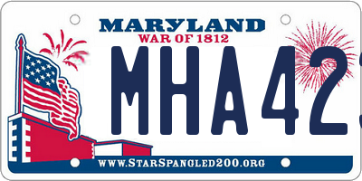 MD license plate MHA423