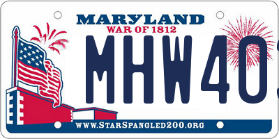 MD license plate MHW403