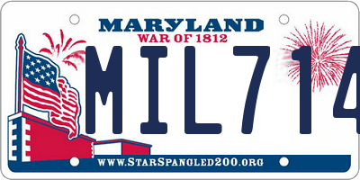 MD license plate MIL7141