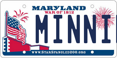 MD license plate MINNIE