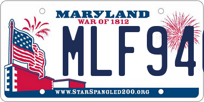 MD license plate MLF946