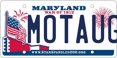 MD license plate MOTAUGA