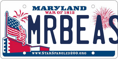 MD license plate MRBEAST